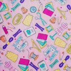 Tecido Tricoline para Patchwork Objetos de Costura Corte 1m x 1,50m - 
