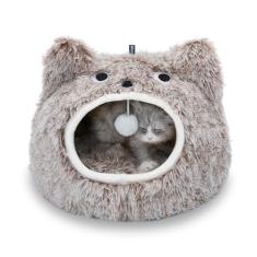 Cama de gato para gatos - Camas de gato para gatos internos, capa de cama de gato removível lavável para gatos