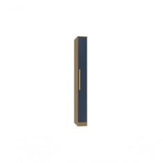 Guarda-roupa 1 Porta Kappesberg Adapt Nogueira/azul Profundo 25cm