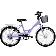 Bicicleta Infantil Feminina Athor Bliss Aro 20 Com Cestinha-Unissex