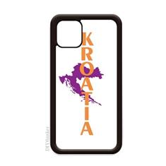 Capa Mapa Kroatia Europa para iPhone 12 Pro Max para Apple Mini Mobile Case Shell