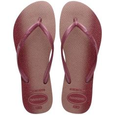 Chinelo Dedo Feminino Casual Borracha Com Glitter Havaianas Slim Gloss