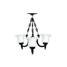 Lustre Colonial de Teto Atlanta com Corrente em Alumínio