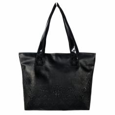 Bolsa Dia Dia Feminina Casual Arabescos Preto Magicc Bolsas