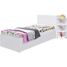 Cama De Solteiro Com Cama Auxiliar Gabrielli Bibox Londres 91x123x218cm