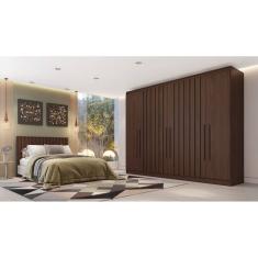 Guarda Roupa Casal Ripado 6 Portas 4 Gavetas - Oxford-Ypê - Made Marcs