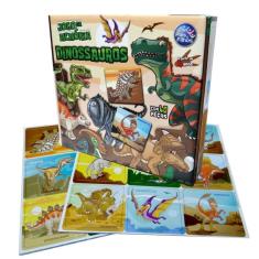 Jogo Da Memória Dinossauros 40 Peças Tabuleiro Infantil Pedagógico - Pais e Filhos