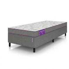 Conjunto Cama Box com Colchão de Solteiro Smartz Acction Espuma D20 Ma