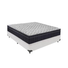 Cama Box Branco e Colchão Víuvo Ortobom Extra Firme Airtech