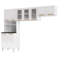 Cozinha De Aço Compacta Telasul Diamante 3Pçs Branco