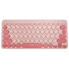 Teclado Bluetooth Retro Plus Tc510 Oex Rosa