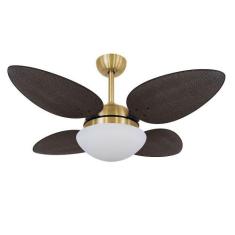 Ventilador De Teto Volare Dourado Vd42 Palmae 4 Pás 110V, 110V