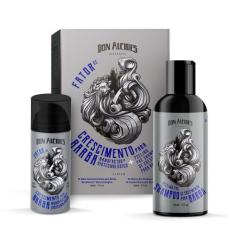 Kit Fator De Crescimento Para Barba +Shampoo Don Alcides