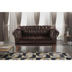 Sofá 2 Lugares Decoração Sara Recepção Dom Pedro Chesterfield