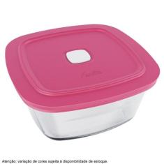 Tigela Quadrada Facilita Vap Marinex 2 Litros com Tampa