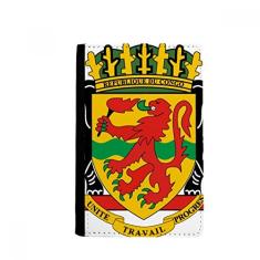 Porta-passaporte com emblema nacional do Congo, porta-cartões Notecase Burse