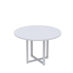 Mesa de Reunião Redonda 100cm MRR1100P25TUB Cinza