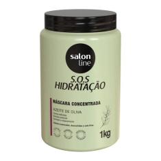 Máscara Concentrada S.O.S Hidratação Azeite de Oliva 1Kg - Salon Line