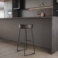 Conjunto 4 Banquetas Nice em Aço Industrial Yescasa