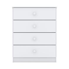 Cômoda Henn Labirinto 4 Gavetas Branco