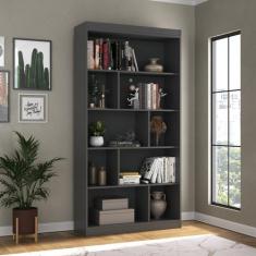 Estante de Livros 93cmx181cm 4 Prateleiras Home Office Espresso Móveis