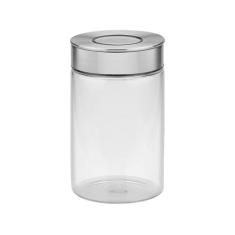 Pote de Vidro Purezza com Tampa de Aço Inox 1,0 L Tramontina, 1L, Tran