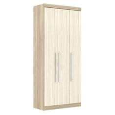 Guarda Roupa Modulado 3 Portas 2 Gavetas 192 Master Avelã Rústico/Ártico Rústico - Eucamóveis