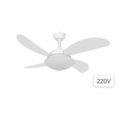 Ventilador Teto Ventax Uno Fly 4 Pás Branco Luxuoso 220v, 220V