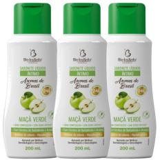 Kit 3 Sabonete Íntimo Maça Verde 200Ml - Bio Instinto