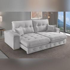 Sofá Retrátil Reclinável 250cm Istambul Yescasa