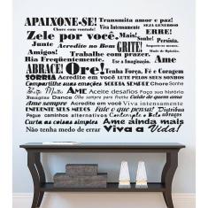 Adesivo De Decoração Frase Apaixone-se Palavra Motivacional