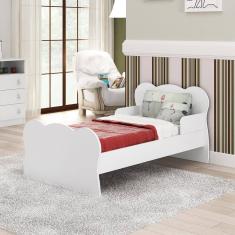 Mini Cama Infantil com Proteção Lateral Branco