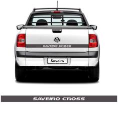 Faixa Tampa Traseira Saveiro Cross 2014 Adesivo Grafite - SPORTINOX, S