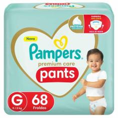 Fralda Pampers Pants Premium Care G 68 Unidades, G, 68
