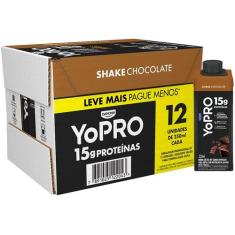 Bebida Láctea UHT YoPRO 15g de Proteínas - Chocolate 250ml 12 Unidades