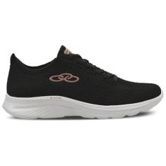 Tênis Esportivo Feminino Ultraleve 130G Preto Rose Copper Olympikus 749