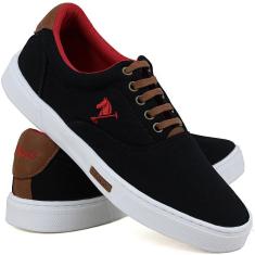Tênis Sapatênis Masculino Polo Joy Casual Em Lona-Masculino