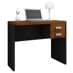 Mesa Com Gaveteiro Escritório 90 Cm Marrom Studio Caemmun