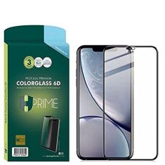 Pelicula de Vidro temperado 9h Hprime ColorGlass 6D para Apple iPhone XR - Preto, Hprime, Película Protetora de Tela para Celular, Transparente