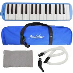 Escaleta Andaluz Ft32K Azul 32 Teclas Piânica Com Bag