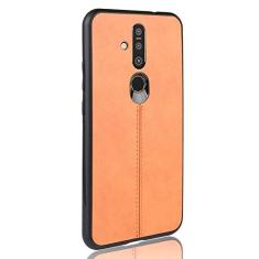 Capa para celular Nokia X71 Proteção robusta 360° Capa de couro liso para Nokia X71