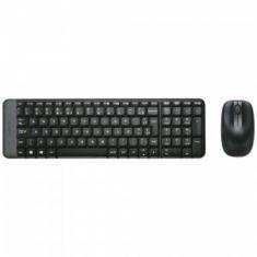 Kit Teclado e Mouse Sem Fio MK220 Preto USB Logitech