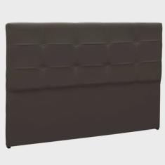 Cabeceira Painel De Casal 140cm Para Cama Box Clean Napa Marron- ds Móveis