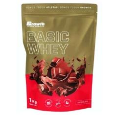 Whey Protein Basic 1kg Original Growth Supplements, Chocolate