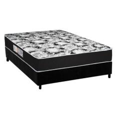 Cama Box Casal: Colchão Espuma Luckspuma D45 Gran Luck + Base CRC Sued