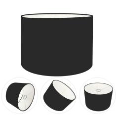 Cúpula Abajur Cilíndrica Cp-8018 Ø40x25cm Preto