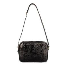 Bolsa quadrada  de couro croco Diana Feminina-Feminino
