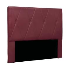 Cabeceira Cama Box Casal 140 cm Aquilla Veludo Vinho S04 - D`Rossi