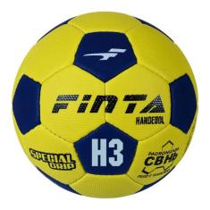 Bola de Handebol Masculino H3L PVC Costurada Finta, Amarelo