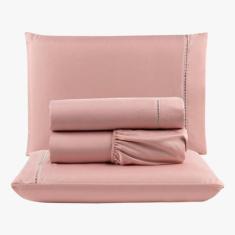 Jogo Lençol Peletizado 400 Fios Queen 4 Peças Barato Casa - Casa Show 